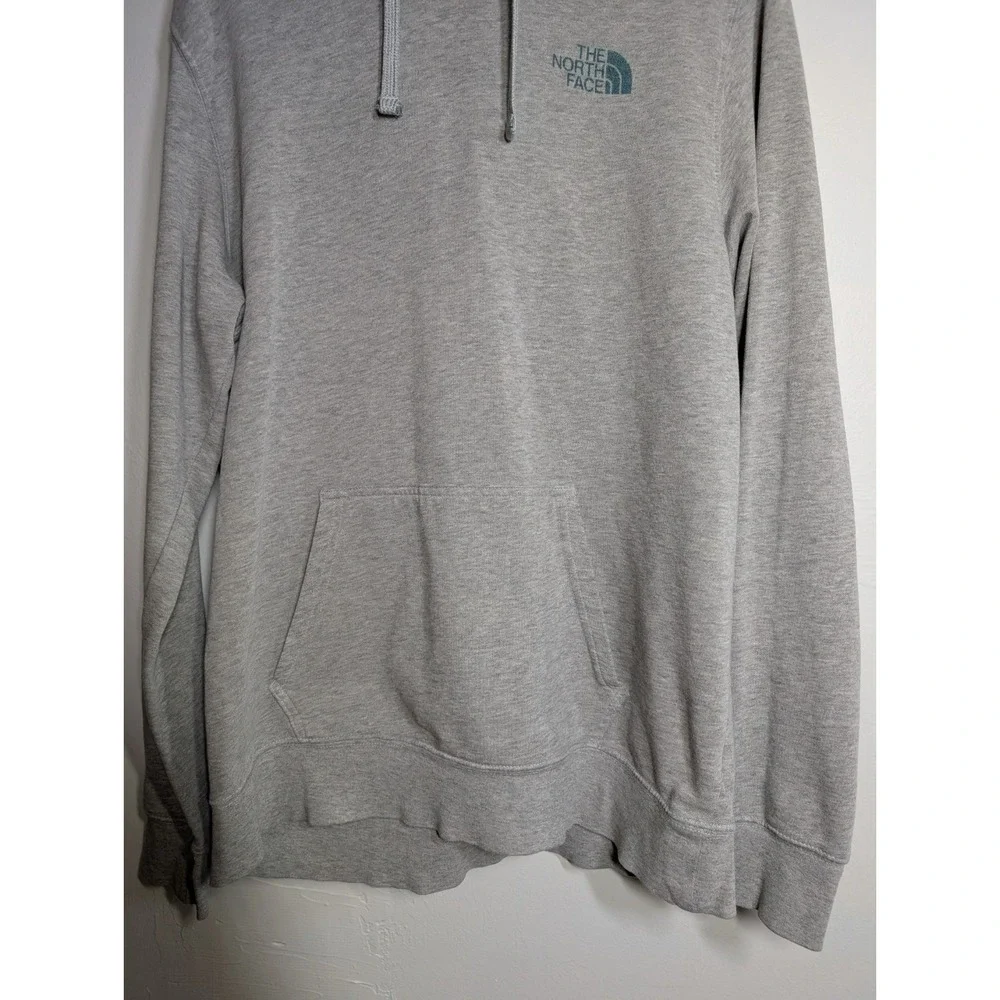 Men's North Face‎ Gray Pullover Size L Graphic Hoodie Never Stop Exploring